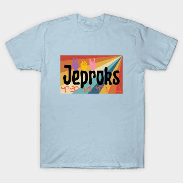 'Jeproks' / Baybayin word Laki sa Layaw (Spoiled / Comfort in one's living) T-Shirt by Pirma Pinas